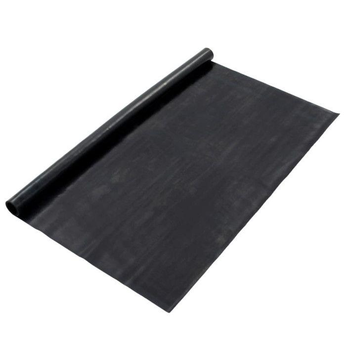 VidaXL Tapis Revêtement de Sol Intérieur Maison Garage Bureau Atelier Salle de Sport Caoutchouc Antidérapant 1,2x5 m 1 mm 143956