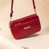 Autumn Retro Small Square Bag, Soft Leather, Elegant Single-shoulder Bag, Ins Middle-aged Mom Bag