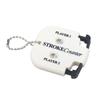 Portable Golf Score Counter Clicker, 2 Player Stroke Counter Scorer Indicator, Mini Square Score Keeper for Golf Training Competitions & Games
