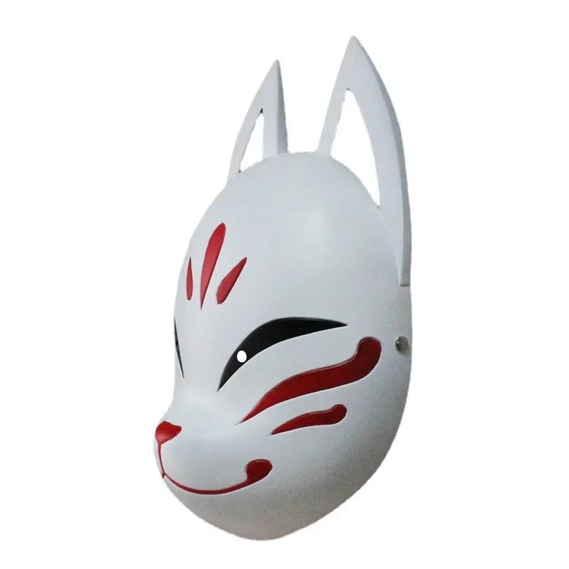 Genshin Impact Hanachirusato Cosplay Fuchsmaske Kazari Hanachiru Sato Maske Miko Halloween Karneval Japanische Gesichtsrequisiten
