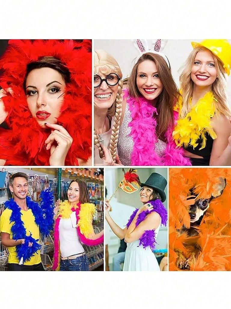 DIY Přírodní 90G Krůtí Pírka Boa Pro Řemesla Šála Oblečení Šití Svatba Dekorace Karneval Svatba Doplňky Nádherné 2M