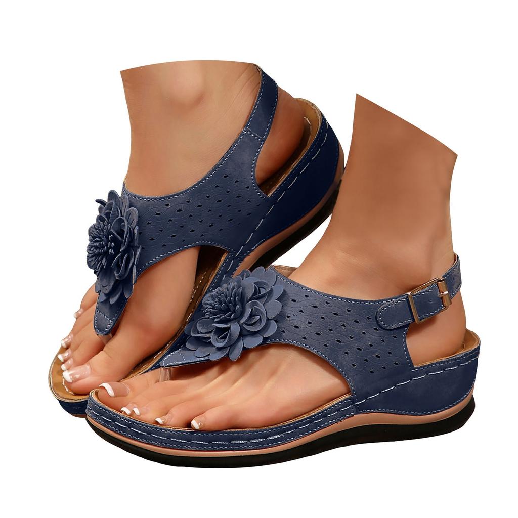 Womens Sandals Wide Ergonomic Design Wedge Toe Sandals Mitigate Foot Fatigue Comfortable And Functional Shoes Sandals For Woman