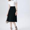 2024 Summer High Waist A-Line Midi Skirt: Ladylike, Slimming & Chic