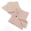 Serviette de table - EDEN - Guimauve - Lot de 3 - Gaze de coton 100% - 40x40 cm