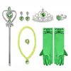 Elsa Princess Snowflake Crown & Wand Set for Kids - Christmas Magic Cosplay