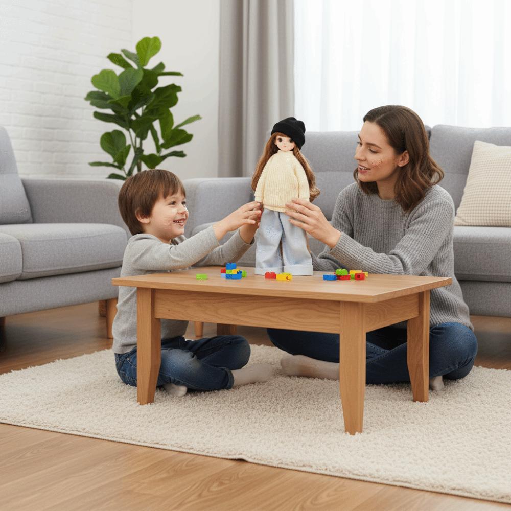 Lange Haare 30cm Bjd Puppe mit Kleidung Attraktive Augen Prinzessinnen-Make-up Kugelgelenkpuppe Geburtstagsgeschenk