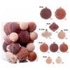 35Pcs Multicolor Flocked Christmas Ball Set Luxury Christmas Home Decoration Short Flocked Balls For Xmas Party Wedding Ornament