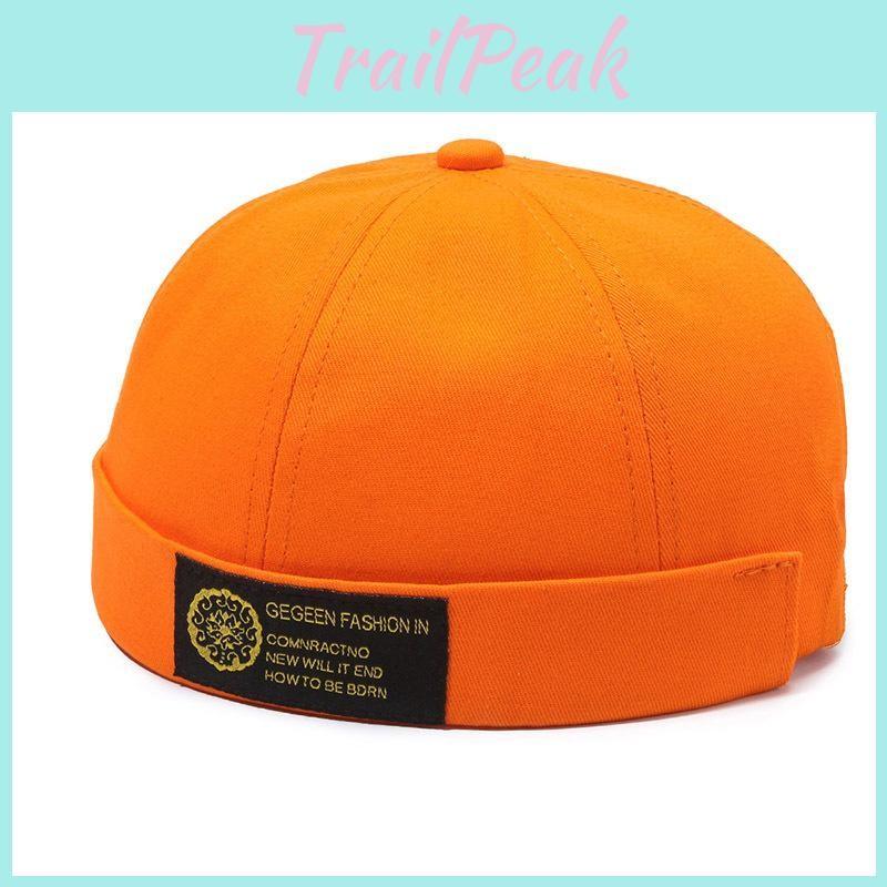 Color Cotton Solid Cap Round Top Hat Headwear Breathable Skullcap Gift Unisex