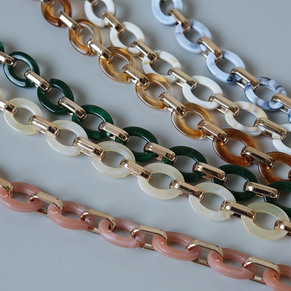 Replaceable DIY Removable Bag Handle Hardware Bag Chain Crossbody Bag Belt Acrylic Purse Strap