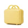14"/19" 2-Piece ABS Spinner Suitcase Set with Combination Lock & 14" Cosmetic Bag (Yellow)