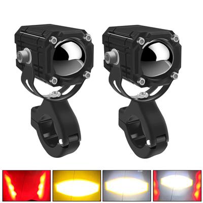 Farol de motocicleta LED para direção, 2 peças, 12000LM, 120W, IP67, à prova d'água