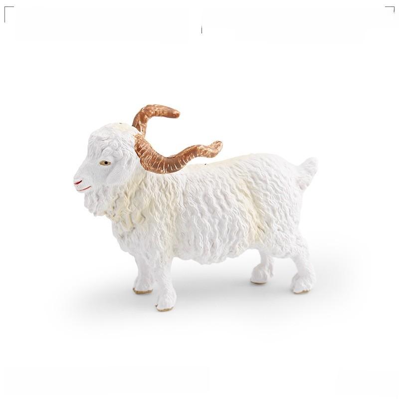 Farm Pvc Model Set With Static Sheep And Goat Figures For Desk Decor And Educational Display