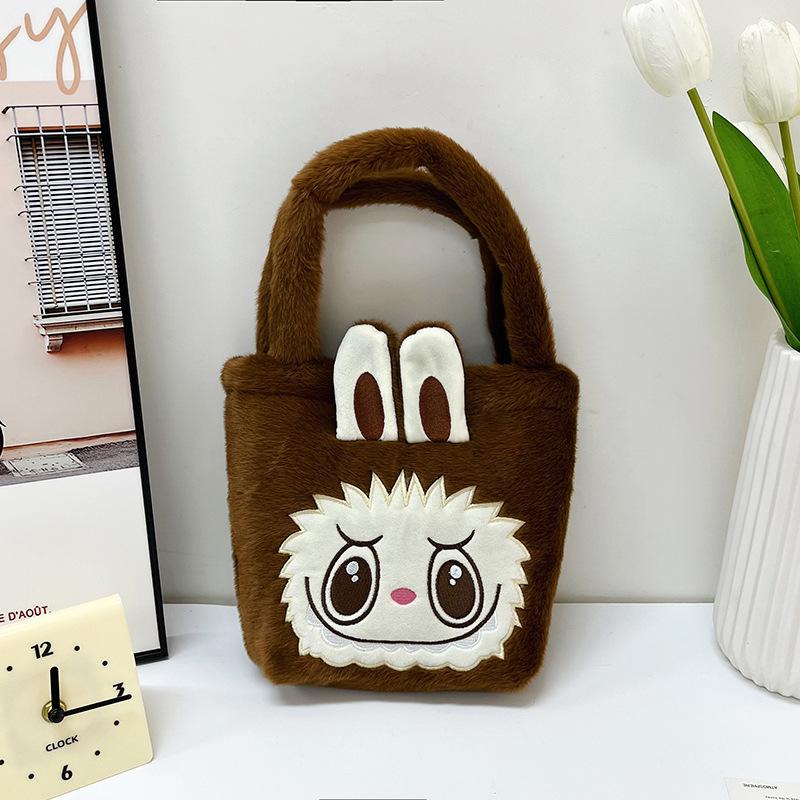 New Handbag Girls Cute Labubu Plush Bag