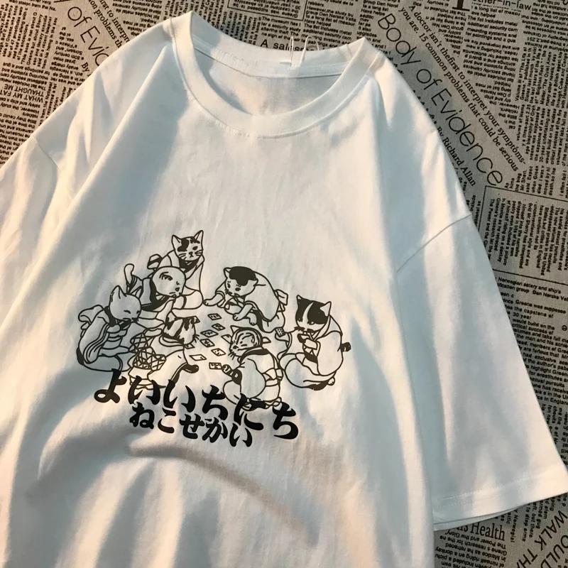 

It s Like A New Year American Retro Fun Printed Short Sleeved T-shirt With Trendy women s Men Street Style Loose Half Sleeve 3XL