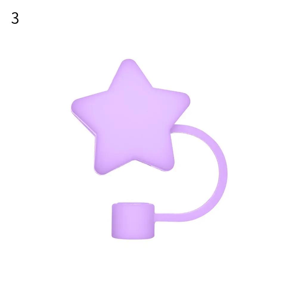 1PC Creative Reusable Silicone Straw Plug Splash Proof Drinking Dust Cap Dust-proof Straw Tips Cover Cup Accessory Kitchen Tool