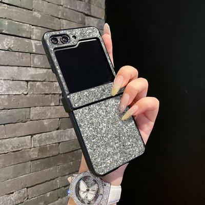 Luxury Frosted Glitter Case for Samsung Z Flip7: Full Coverage Protection for ZFlip6