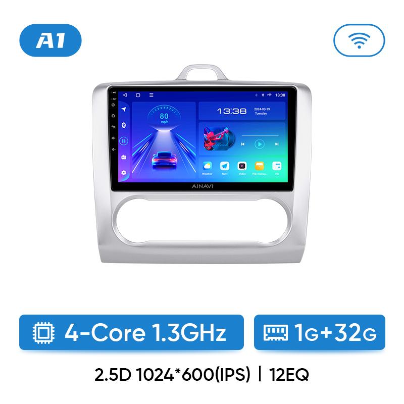 

Автомобильное радио Ainavi для Ford Focus 2 3 Mk2 Mk3 2004-2011 Wireless Carplay Android Auto 4G Автомобильный мультимедийный проигрыватель GPS DSP 2 Din
