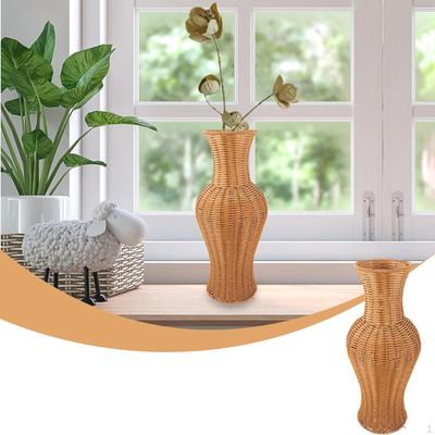 Flower Vase Bud Plant Pot Desk Gift Bouquet Floral Arrangement Decoration for Shelf Entryway