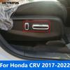 Car Accessories For Honda CR-V CRV 2017-    Interior Carbon Fiber Seat Adjustment Switch Knob Cover Trim Sticker