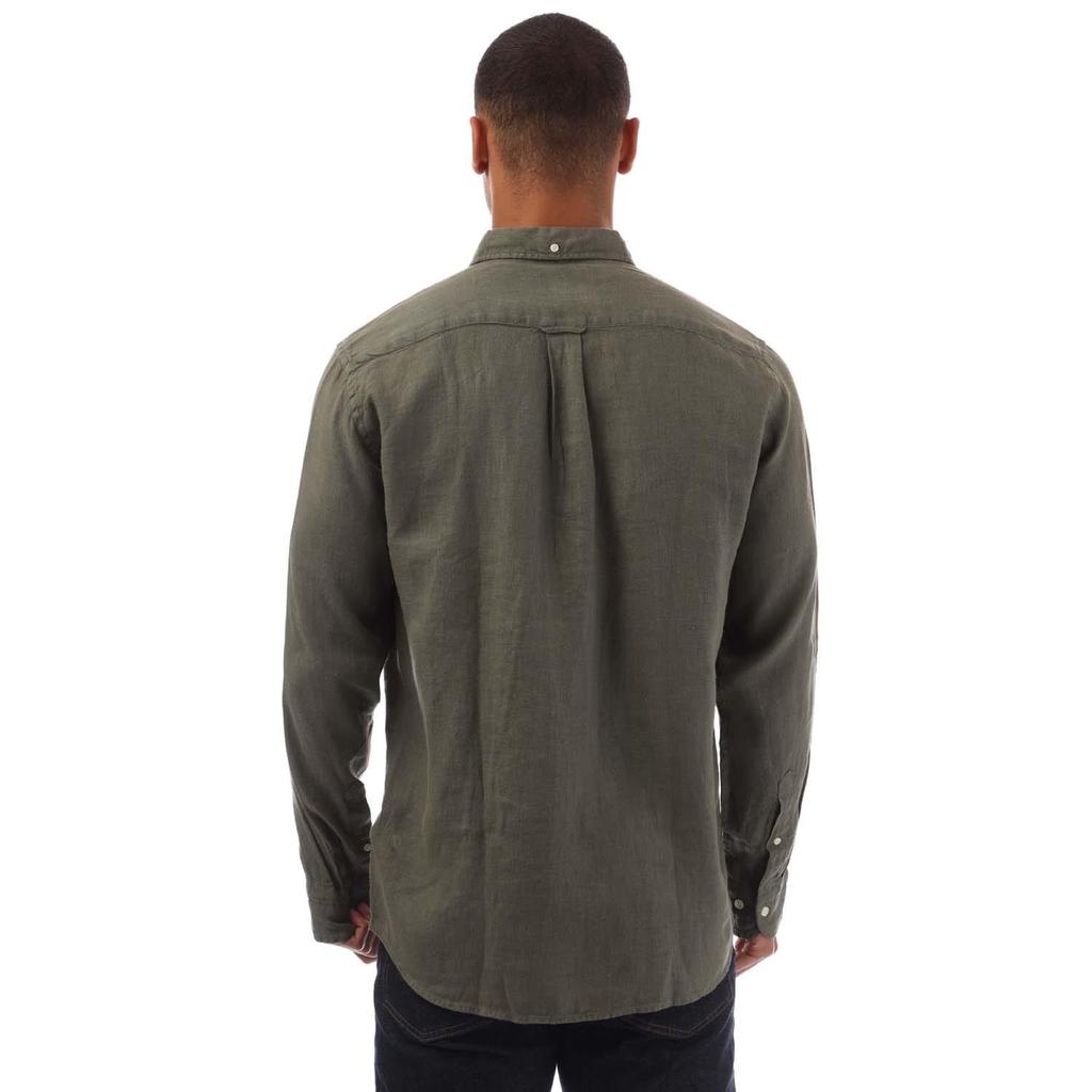 Gant Mens Linen Garment Dyed Regular Shirt