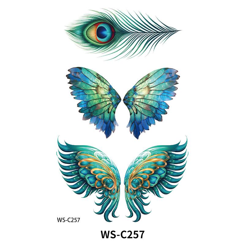 New Colored Butterfly Ins Style Tattoo Stickers Waterproof Arm Advanced Stage Performance Makeup Face