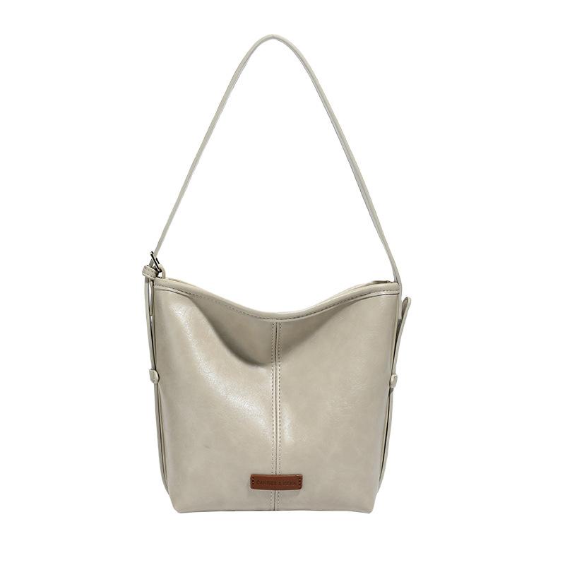 

Сумка-ведро из мягкой кожи, повседневная наплечная сумка, новая женская сумка, модная универсальная сумка-мессенджер