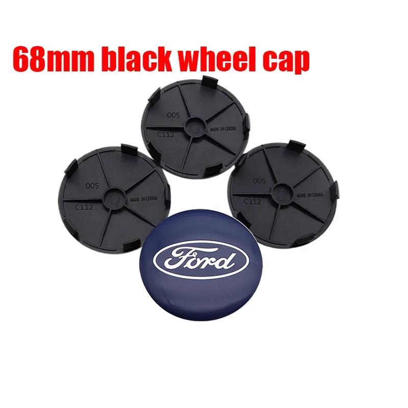 4pcs 3D 56mm 60mm 65mm 68mm Ford logo car emblem Wheel Center Hub Cap auto Rim refit dust-proof badge covers sticker accessories