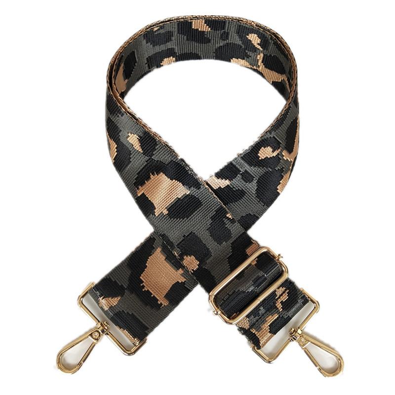 Bag Accessories Women's Bag Wide Shoulder Strap Nylon Leopard Print Single Shoulder Oblique Span Burden Reduction Backpack Strap