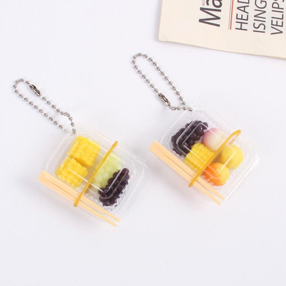 Simulation Simulation Fast Food Box Keychain Fast Food Box Model Pendant  Photography Model Props