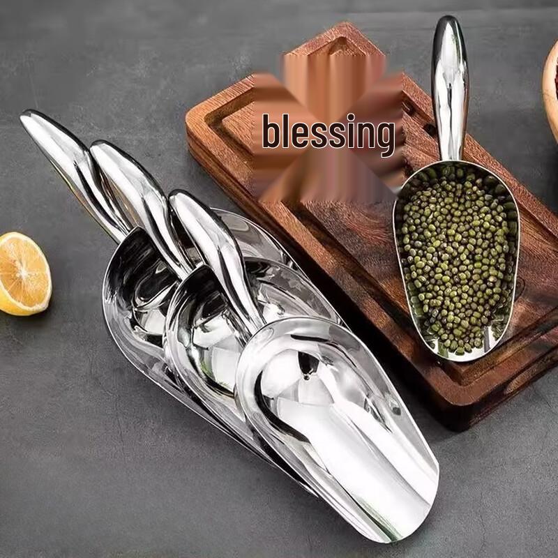 Stainless Steel Food Grade Mini Ice Scoop Set (8-inch, 5-pack)