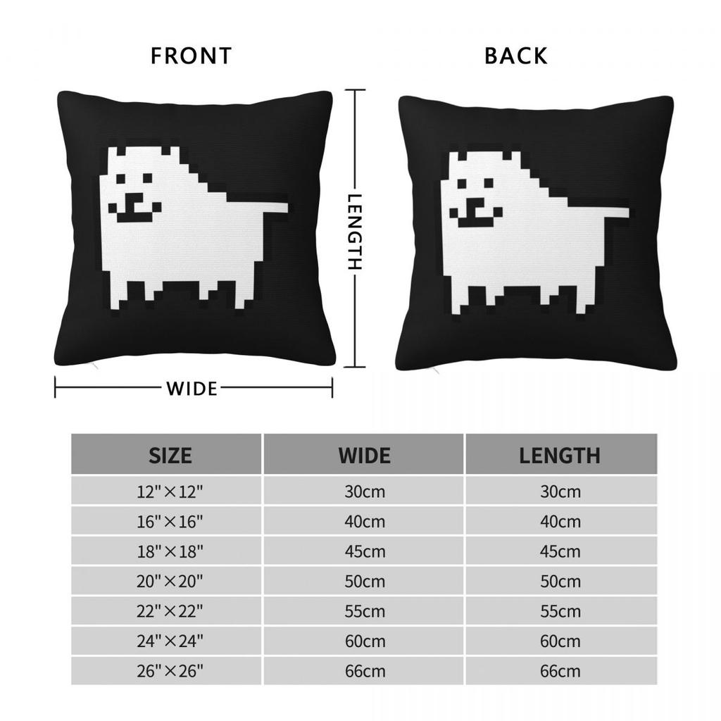 Annoying Dog In Space Undertale Toby Video Game Rpg Square Pillowcase Pillow Cover Cushion Throw Pillow for Home Sofa
