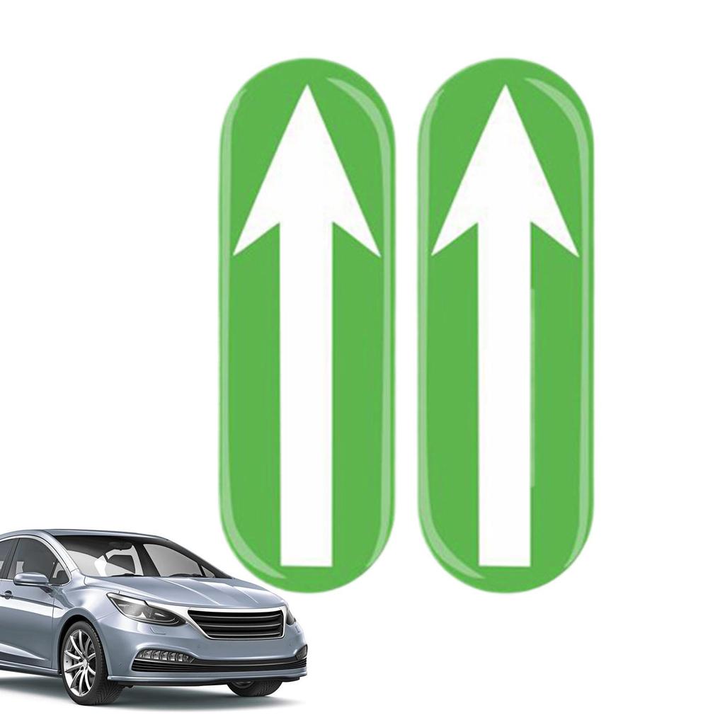 iBaste Direction Sign Stickers, Car Decals, 2 Glow In the Dark Decision Stickers -