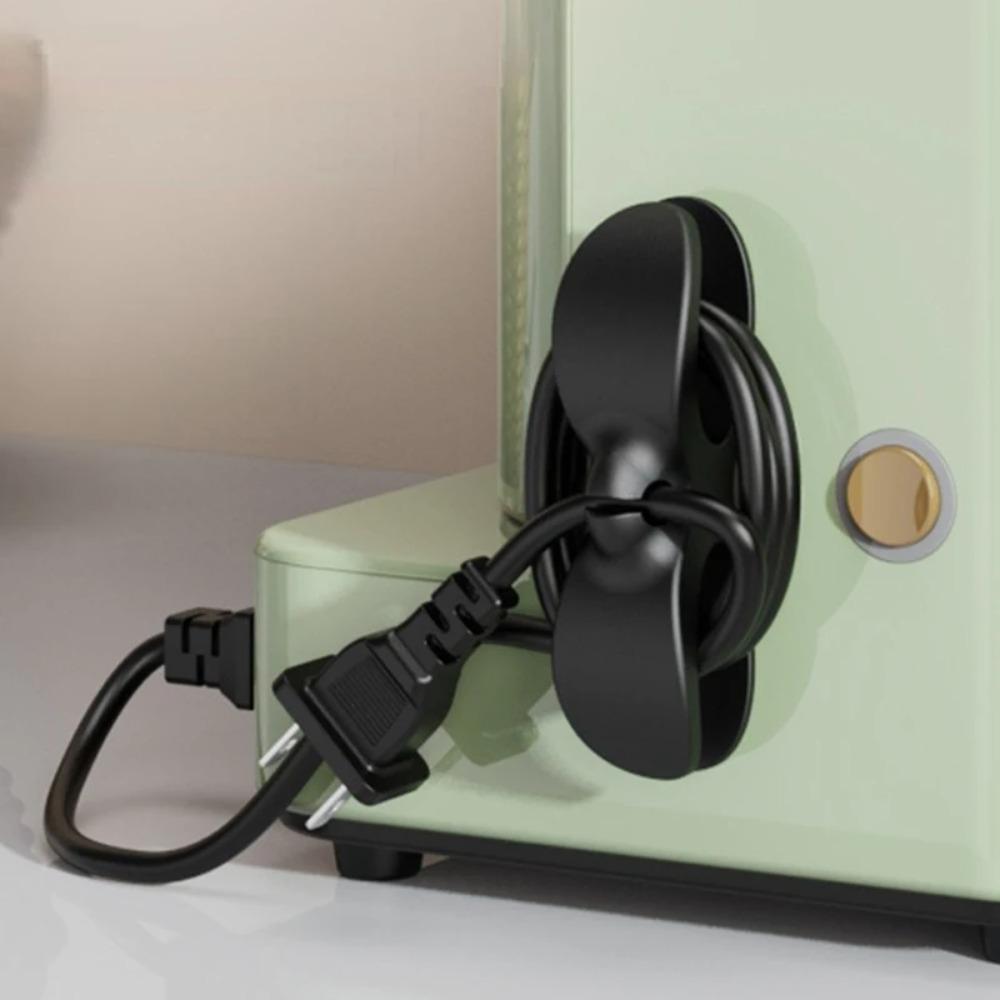 Organizator autoadeziv pentru înfășurarea cablului pentru bucătărie, cuptor cu microunde, ventilator, suport pentru depozitare cabluri pentru computer, birou, organizator de cleme de sârmă