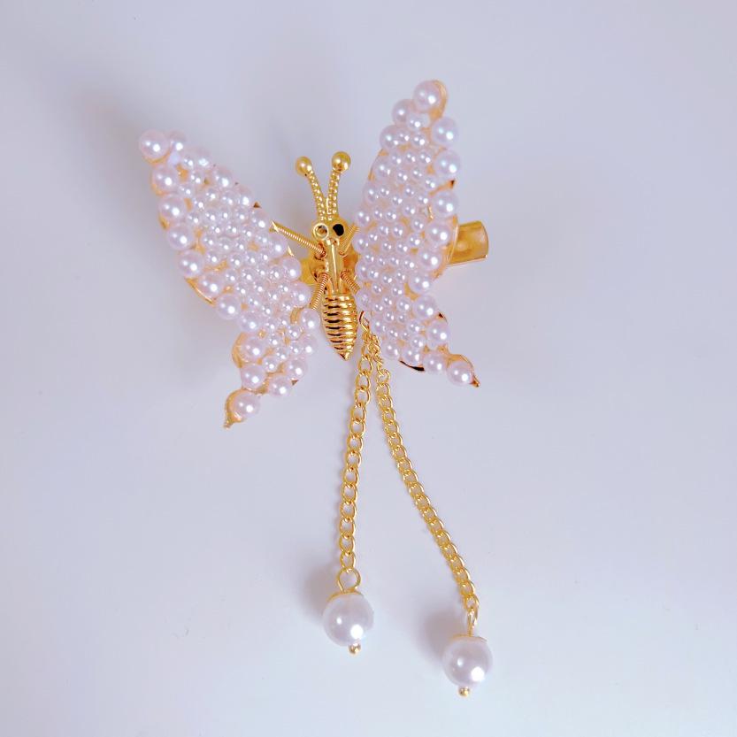 Korean Ancient Style Flapping Butterfly Tassel Hair Clip & Hairpin