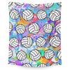 Volleyball Print Flannel Blanket Bedspread Nap Blanket Sports Theme Blanket