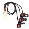 3Pcs Electric Bicycle Scooter Handlebar Forward and Reverse Gear Switch Replacement