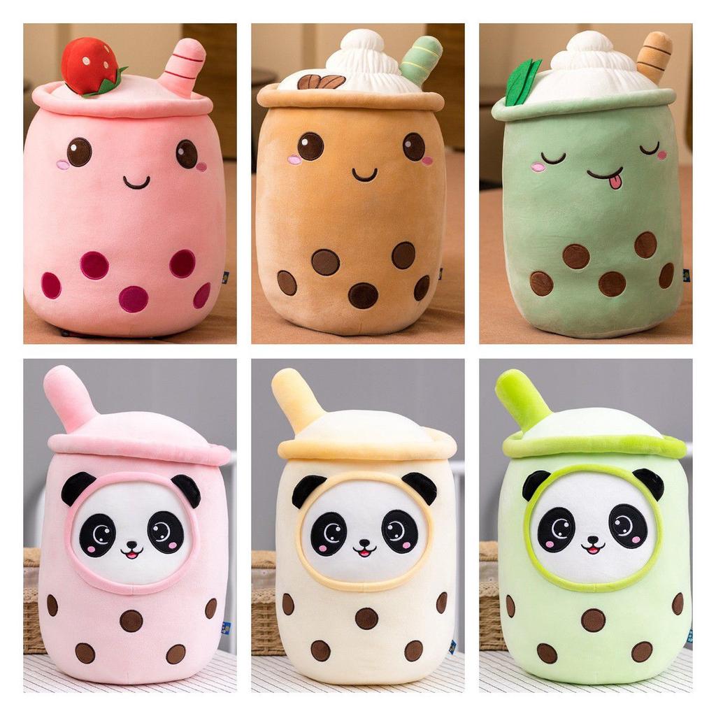 Milk Tea Pearl Pillow Girls Sleep In Bed Pillow Big Doll Soft Doll Toy Plush