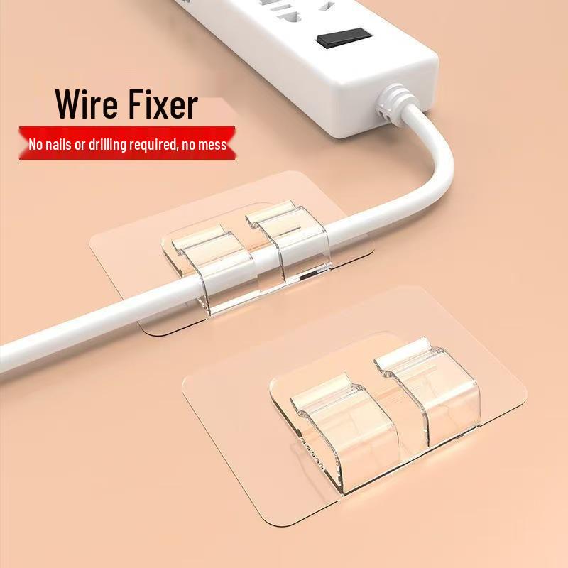 Strong Adhesive Hooks - No-Drill, Stainless Steel, No-Trace, Transparent Hooks for Kitchen/Bathroom Doors