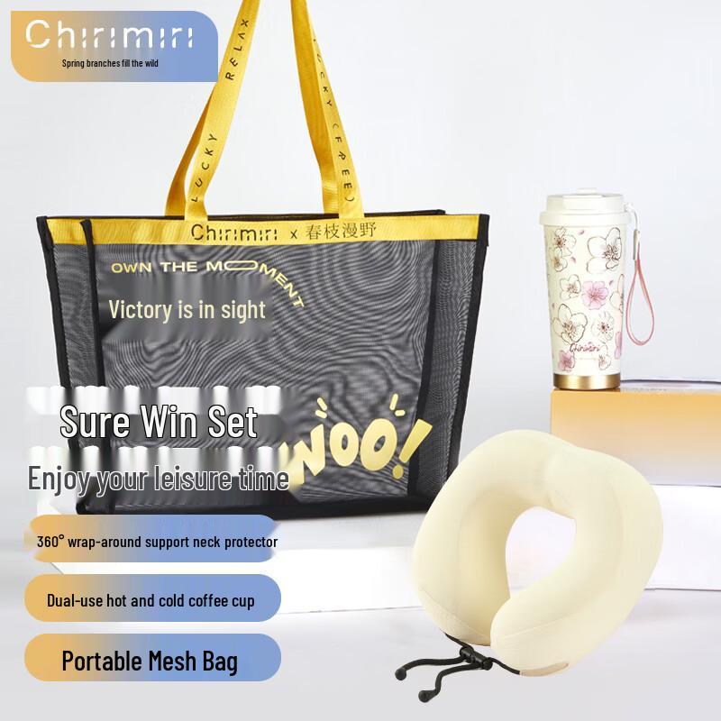 3-Piece U-Shaped Neck Support Pillow Gift Set