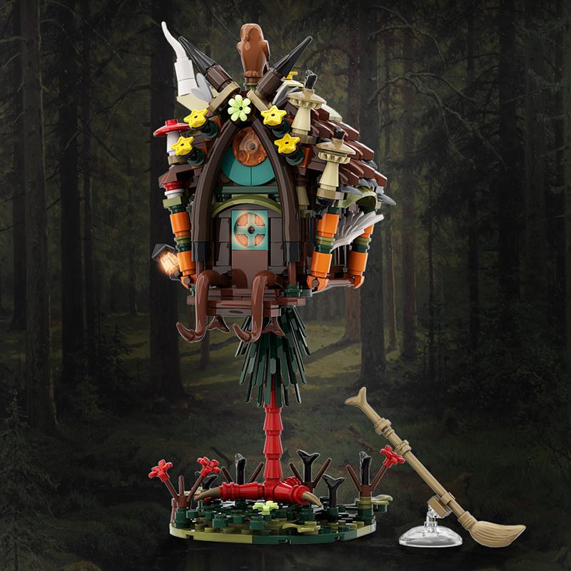 Moc Brickheadz Baba Yaga hut Grandma Yaga Movie Building Blocks