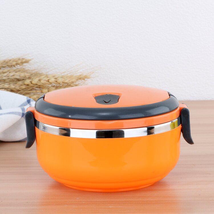 Stainless Steel Multi-layer Insulated Bento Box for Students and Office Use