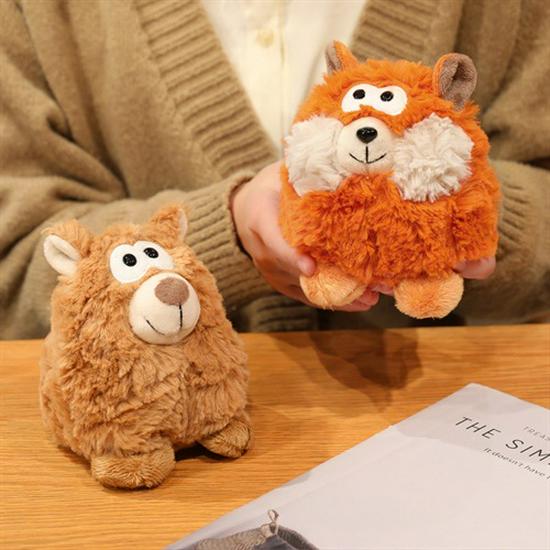 Adorable Cartoon Sheep Plush Toy - Fox Creative Doll Gift from Mengqu Forest Series