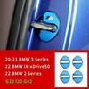 Nouveau 4 pièces Style de Voiture Couvercle de Serrure de Porte Acier Inoxydable Auto Loquet de Porte Garniture Autocollante Pour BMW Série 3 G20 Série 2 G42 iX-xDrive50