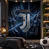 Arazzo da Appendere a Parete Tessuto Stampato Juventus FC per Soggiorno Camera da Letto Decorazione per la Casa