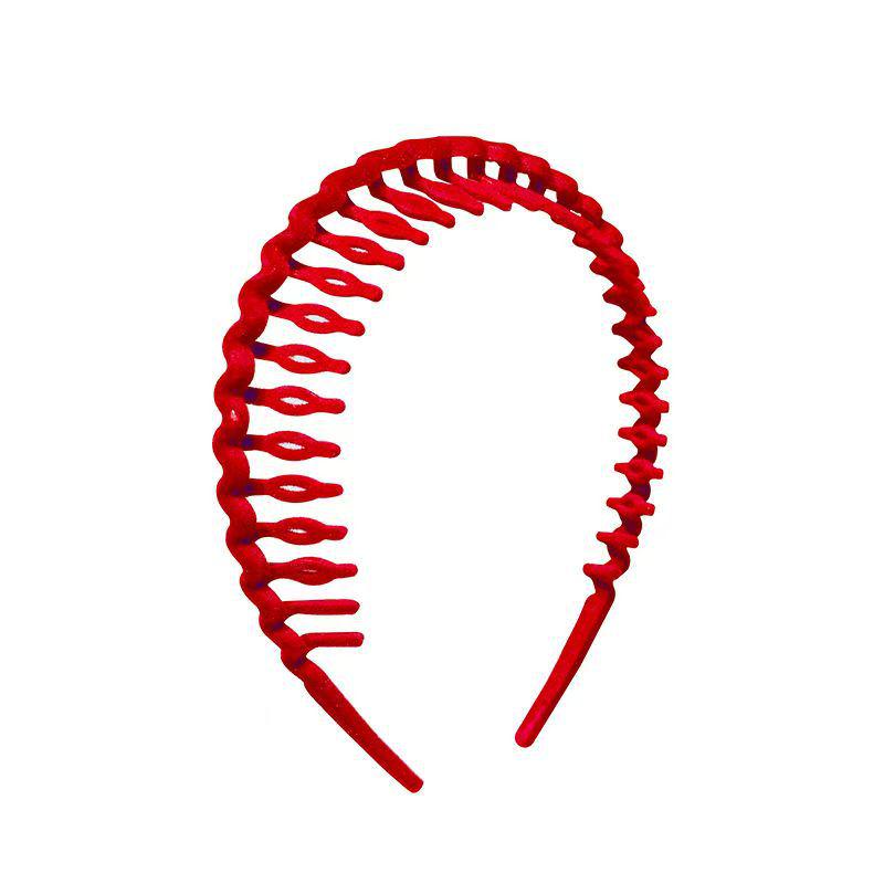 Women's Non-Slip Flocked Headband: Perfect for Face Washing, Securing Bangs, and Taming Flyaways.