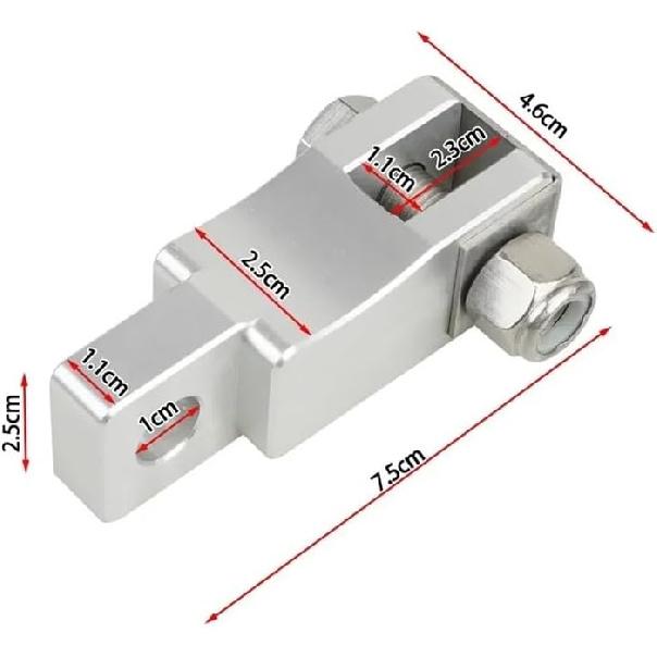 Fußraste Kupplungspedal-Verlängerer 2" Fußpedal-Verlängerungen für Peterbilt 379 386 389 378 388 Teile Ersatz Billet-Aluminium