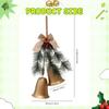 Christmas Bell Ornament Charm Pendant Decorative Rustic Tree Decoration Xmas Decor for