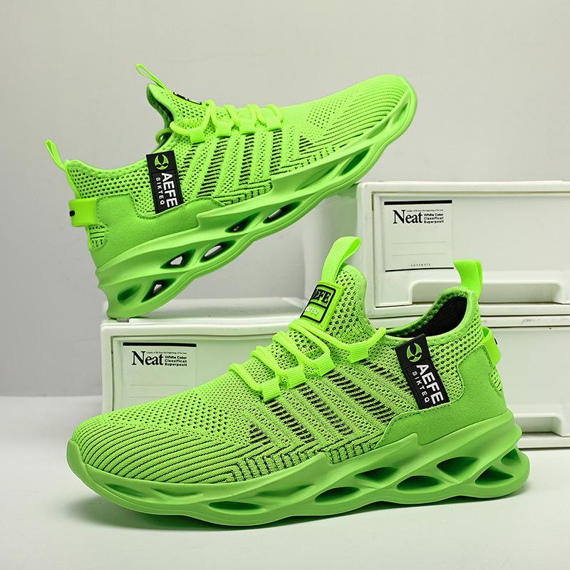

Осінні та зимові легкі дихаючі сітчасті туфлі чоловічі amaon чоловіче взуття, спортивне взуття великого розміру, кросівки для бігу, сітчасті туфлі 47 зелений