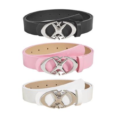 Mode Mond Stern Gürtel Frau Taillen Dekorationen Hosengürtel Einfacher Schmaler Gürtel Jeansbund Dekogürtel für Freizeitkleidung