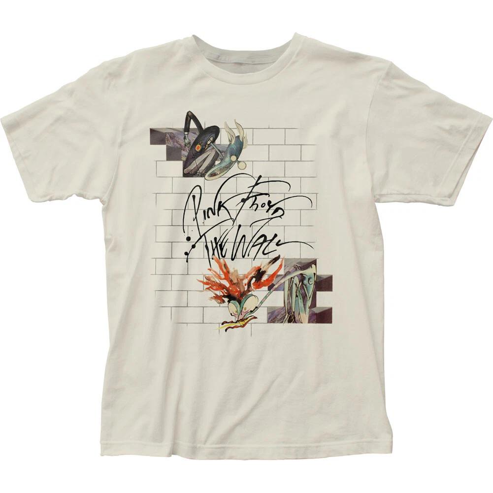 Pink Floyd The Wall Wife & Teacher T Shirt Mens Rock and Roll Tee Vintage White